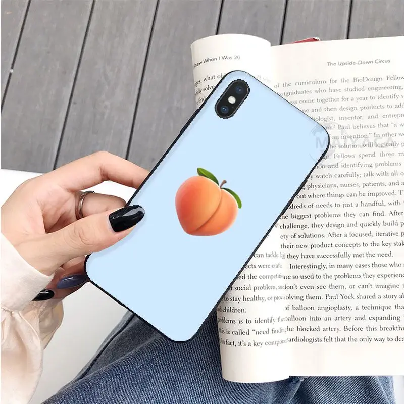 Besar Promosi Cetak Fashion Peach Buah Ponsel untuk Huawei Honor 8 8e 8X9 Lite 10 10i Lite 20 20i 30 Pro V30 Pro