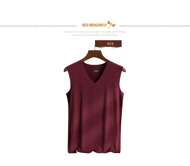 MRMT бренд летний мужской жилет ледяной шелк сплошной цвет для мужчин топы жилет Толстовка