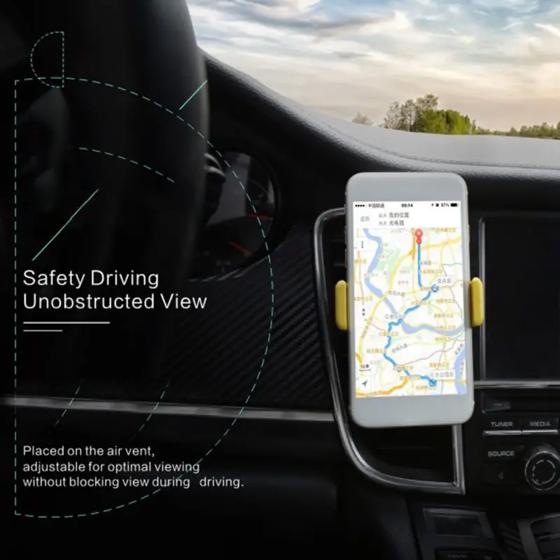Автомобильный держатель для мобильного телефона с возможностью вращения на 360 градусов