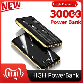 2019ニューパワー銀行30000mah xiaomi mi 2 usb powerbankポータブル充電器外部バッテリーpoverbank iphone xiaomi huawei社