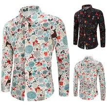 Мужская рубашка для отдыха, мужская рубашка, chemise noel homme, мужские рубашки, Мужская Рождественская футболка, мужская рубашка