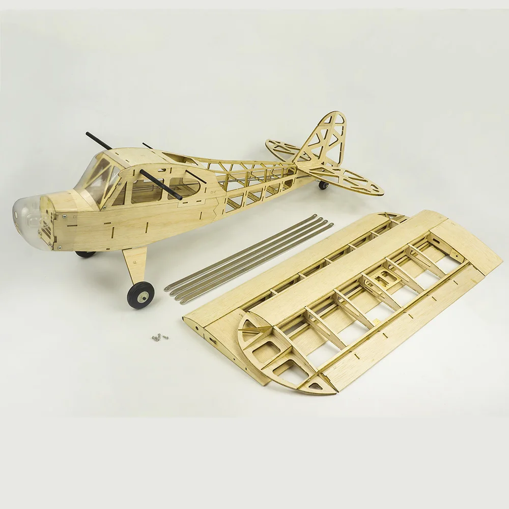 S2304 Balsa Wood RC самолет 1200 мм с электроприводом J3 CUB unassembed Набор/PNP версия DIY Летающая