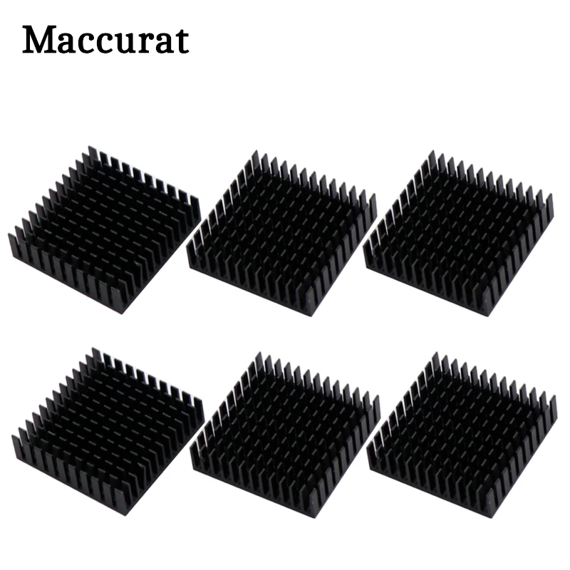 Maccurat 4Pcs 40mm Heatsink Cooler Cooling Heat Sink Radiator Chipset 40mmx40mmx11mm Aluminum for 3D Printer | Компьютеры и офис