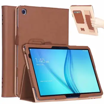 

Hand Holder PU Leather Tablet Case For Huawei MediaPad M5 lite BAH2-L09/W09/W19 10.1 inch Cover Funda Stand cover+Pen