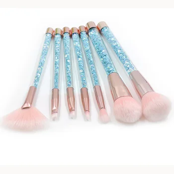 

7pcs Profession Glitter Handle Foundation Blending Power Eyeshadow Cosmetic Beauty Professional Makeup Brush Set Blending Brush