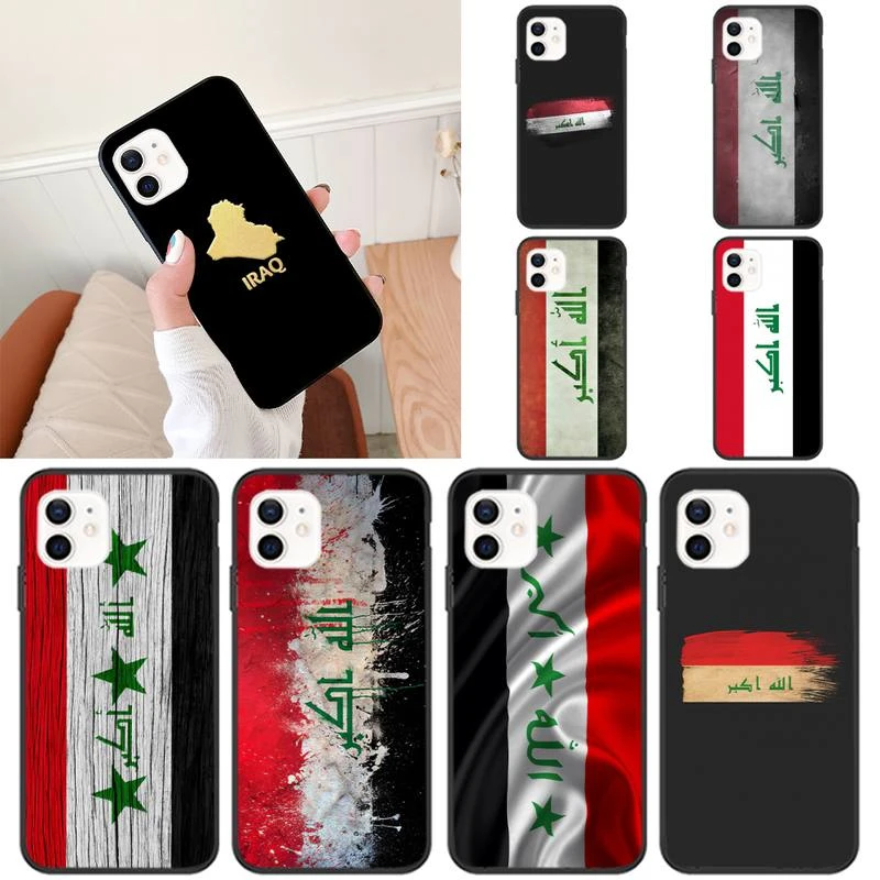iphone 11 wallet case Iraqi Iraq National Flag  Phone Case For iPhone 11 12 Mini 13 Pro XS Max X 8 7 6s Plus 5 SE XR Shell lifeproof case iphone 11