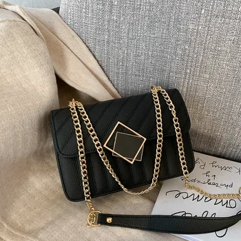 

Fashion new 2020 bag female fashion diamond grid red with the same shoulder messenger female bag chain small square bag