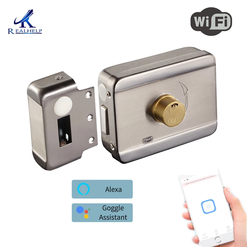 Smart Phone Open Door Electric Motor lock Iron Gate Electronic Door