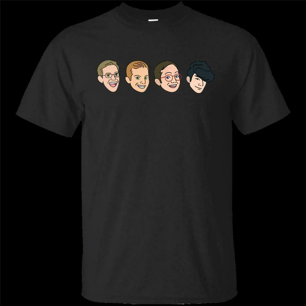 Men Try Guys Merch Color Black T-Shirt Size S-3Xl Custom Screen Printed Tee Shirt |