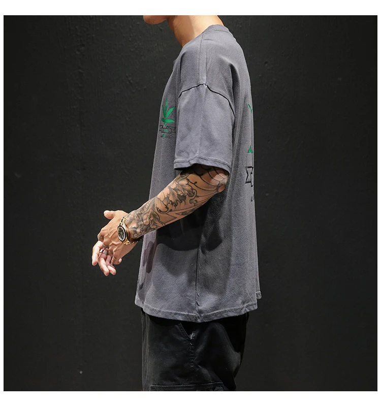 VOGUELEO дерево Забавный узор футболки Tops Tees Men летняя одежда в стиле «хип-хоп» Повседневное уличная Мужская молодежная мода высокое качество хлопковые футболки