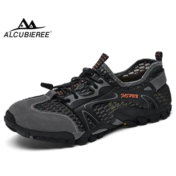 

ALCUBIEREE Summer Breathable Anti-skid Hiking Shoe Men Wading Shoes Outdoor Lightweight Trekking Mountain Sneakers Walking Shoes