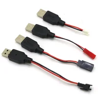 RC USB 충전 3.7V 리튬 배터리 충전기 케이블 USB-JST /SM / futaba 플러그, 3Rc 드론 쿼드콥터용