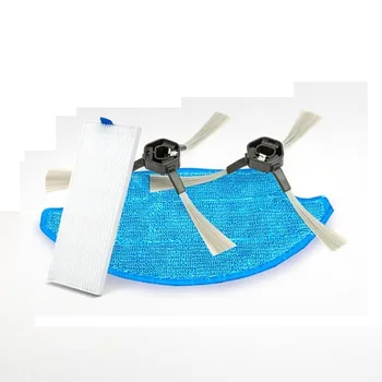 

2x Robotic Side Brush and 1x HEPA Filter and 1x Mop Cloth for Dibea D900 Robot Vacuum Cleaner Parts Accessories Replacement Kit
