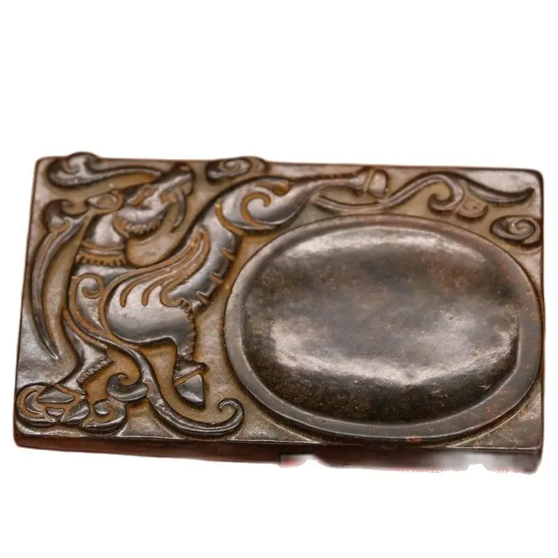 

Ancient Chinese jade kylin jade jewelry snowflake map inkstone