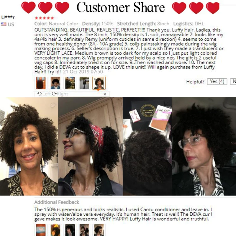 LUFFYHAIR африканские Курчавые Кудрявые Синтетические волосы на кружеве парики короткие бразильские Волосы remy 13x6 Синтетические волосы на кружеве парики 150% плотность для черный Для женщин