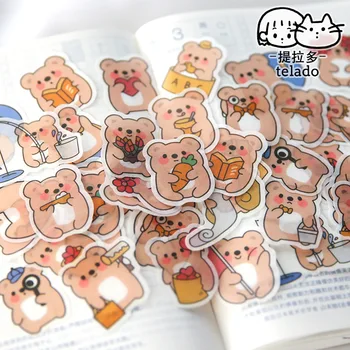 40 pcs/set Cute Chunky Little Animals Washi Paper Stickers Scrapbooking Stationery Diary Sticker School Supply
