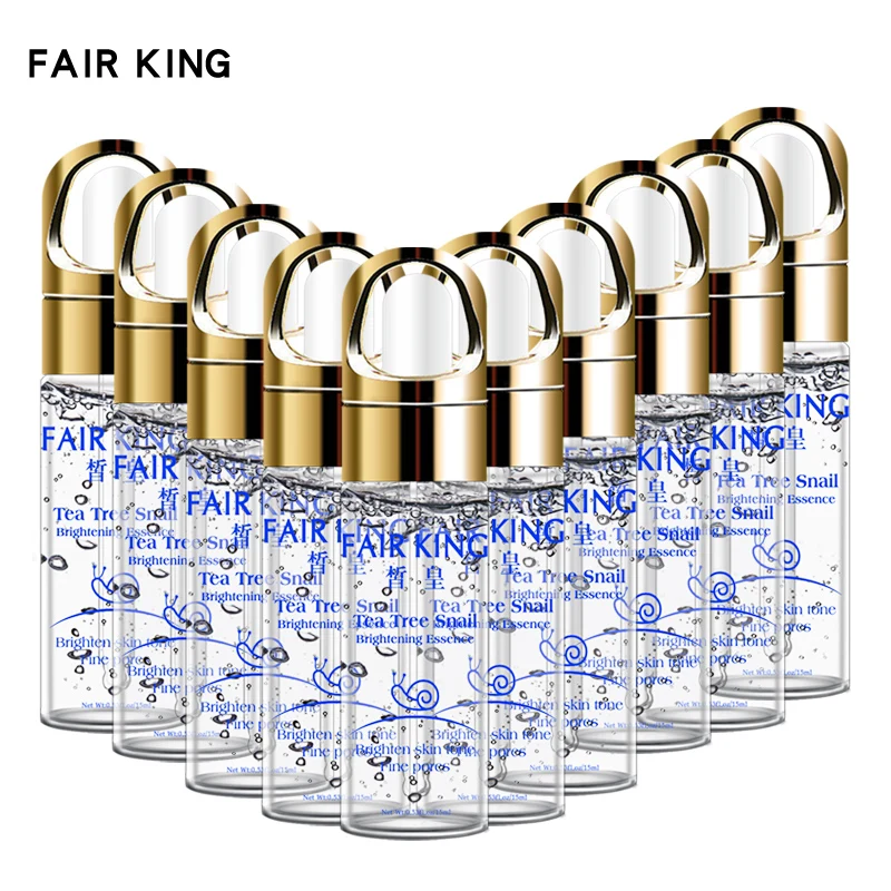 10PCS Hyaluronic Acid Serum Snail Essence Moisturizing Whitening