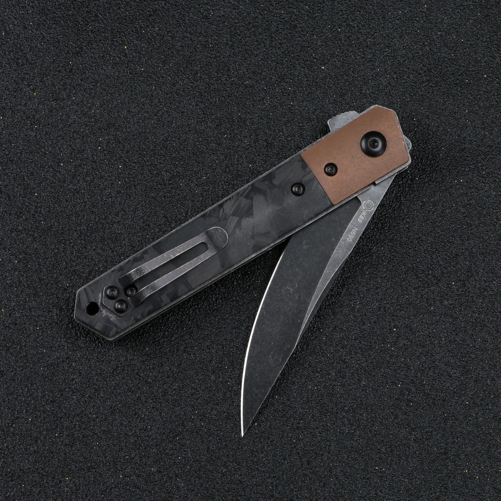 Kanedeiia Kwaiken Flipper Тактический убийца CF волоконная ручка N690 стальной японский стиль