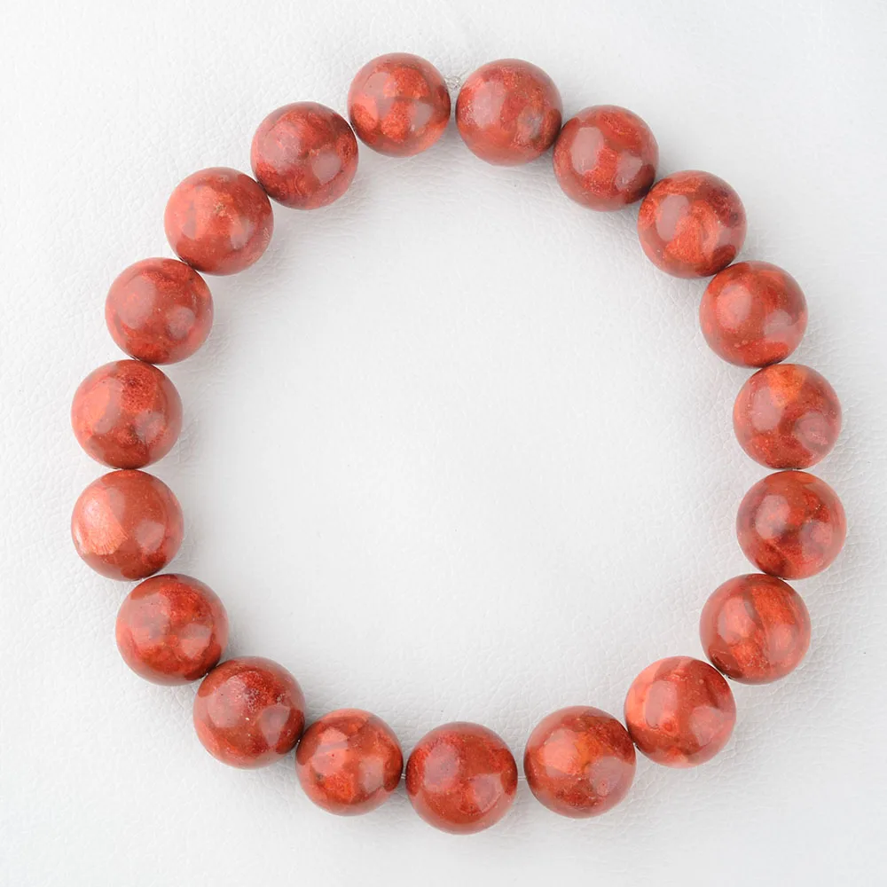 Red Sponge Coral round gems stone beads Strands 15