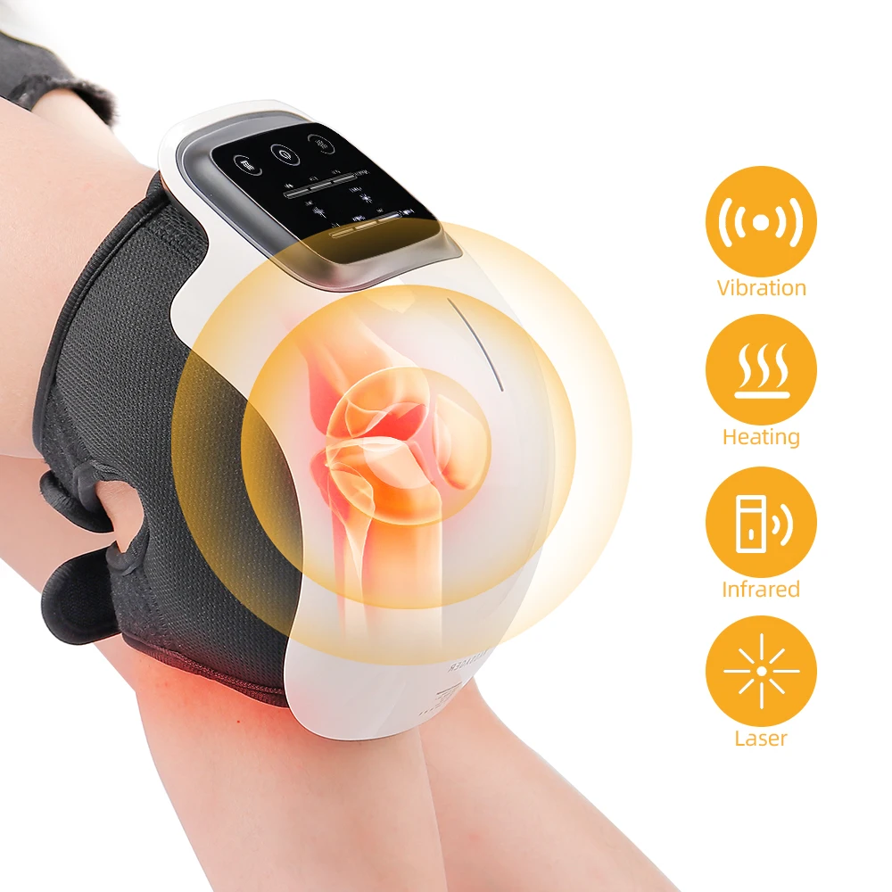 Infrared Laser Knee Massager Heating Physiotherapy Instrument ShoulderKnee Vibration Massage Rehabilitation Pain Relief massager | Красота и