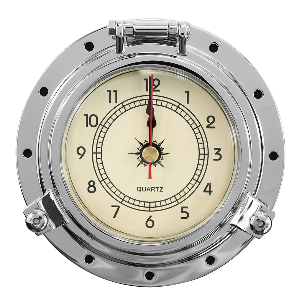 

Antique Round Old Fashion Rome Retro Quartz Clock for Navigation Silver