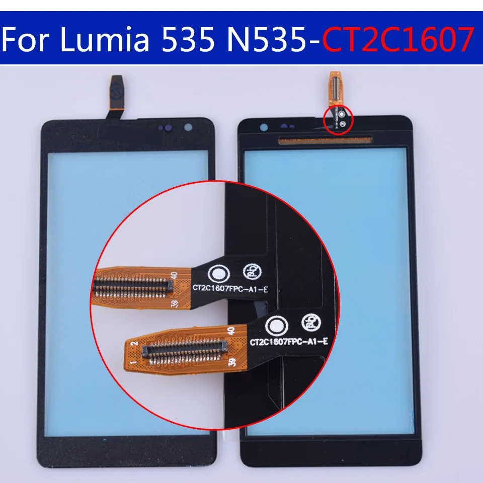 Для Nokia microsoft Lumia 535 сенсорный экран панель сенсор для N535 ct2sip67 CT2C1607 дигитайзер замена стекла 5,0 дюймов