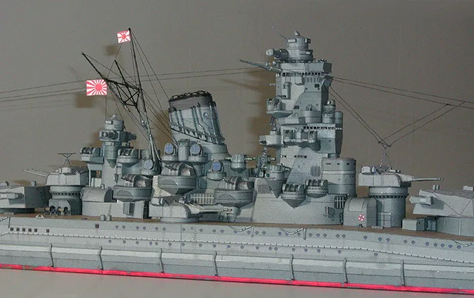 3D DIY Paper Model Kit 1/250 Scale WW2 Japan Navy Yamato Battleship 104cm 41” 