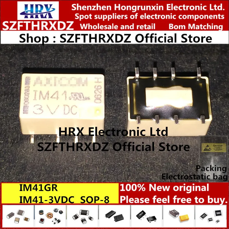 IM41GR 5-1462037-4 3VDC лапками углублением SOP-8 IM41 3VDC SOP8 IM41-3VDC PCB IM41GR = IM реле 100 мВт 3V BIS 1000 шт/катушка