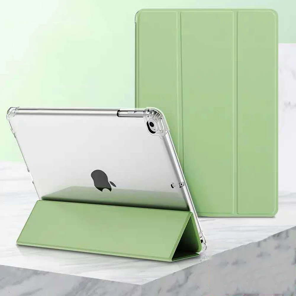 

crystal Silicone transparent soft bottom case for iPad 9.7 2017 2018 inch For iPad 9.7 5th 6th Cover Case A1822 A1823 A1954+Film