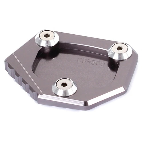 Для Honda NC700S NC700 Integra CBR500R CB500F/X CBR600RR CBR650F CBR600F CNC мотоцикл подножка боковая подставка удлинитель пластина - Цвет: Titanium