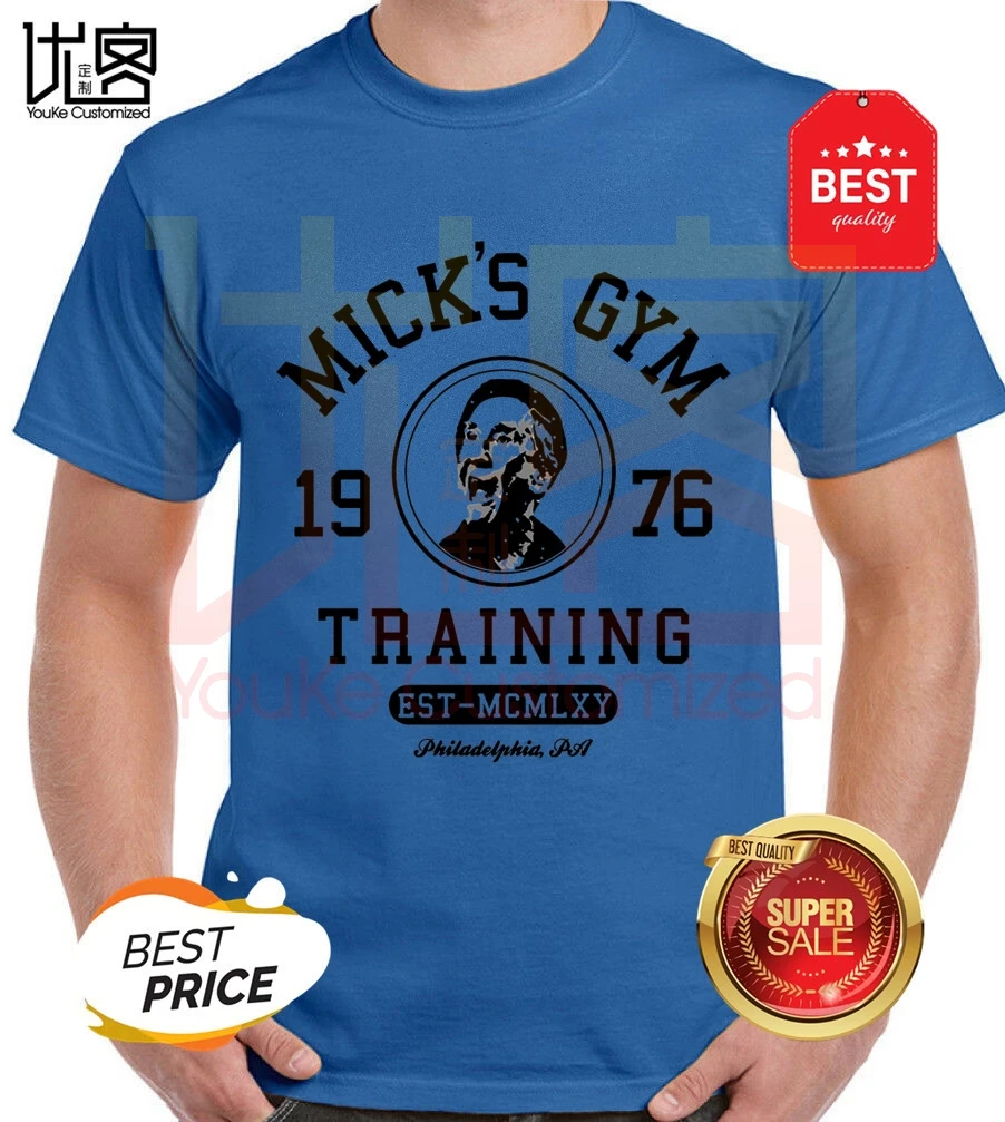 Mighty mick's gym Мужская забавная rocky Футболка Бальбоа боксерский боксер