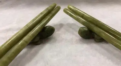 

Natural Jade Turtle Chopsticks Set