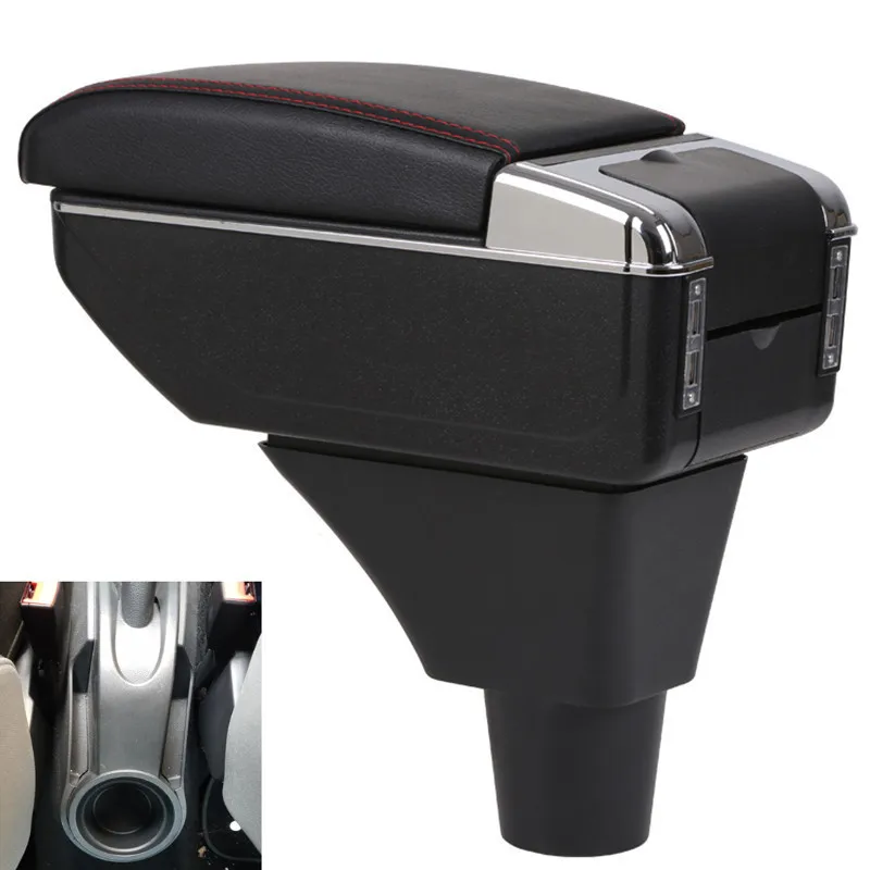 For Seat ibiza armrest box central Store content Storage with cup holder ashtray USB interface | Автомобили и мотоциклы