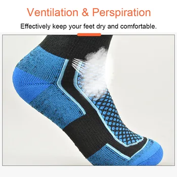 

Newly 1 Pair Adult Knee High Athletic Soccer Socks Towel Cotton Compression Long Sport Football Socks FIF66