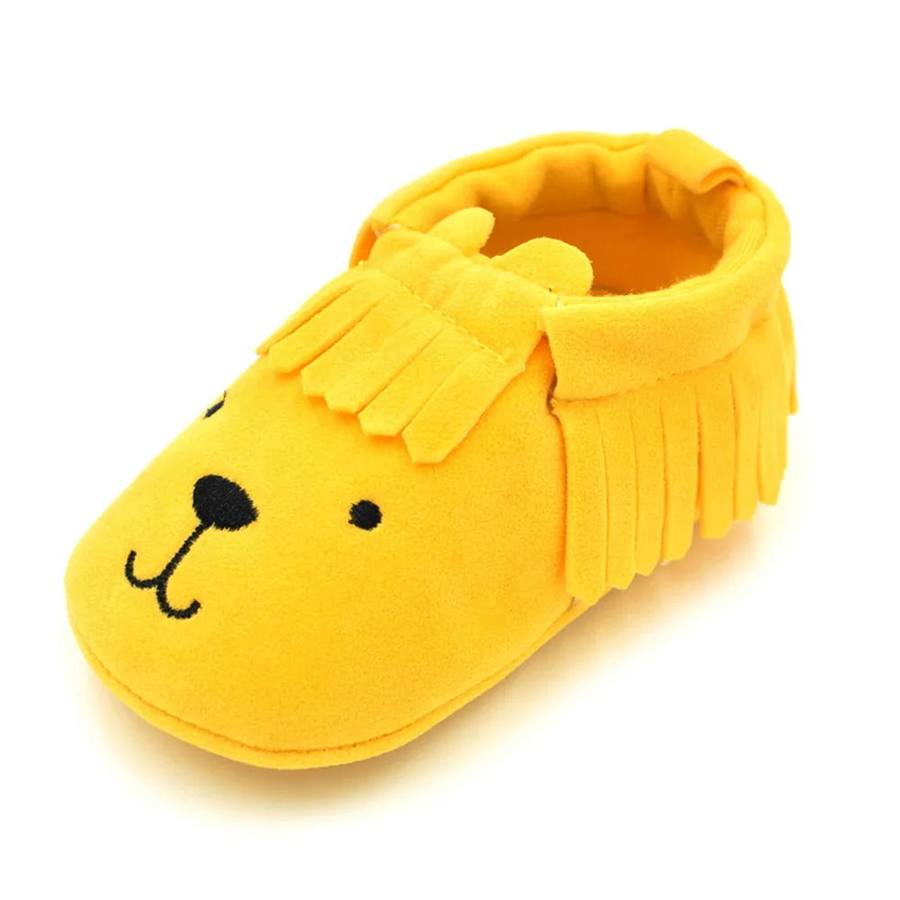 Newborn Baby Toddler Infants Girls Boys Shoe Cute Bear Tassle Soft Anti-slip Shoes Baby Fashion First Walkers Shoes Hot Sale