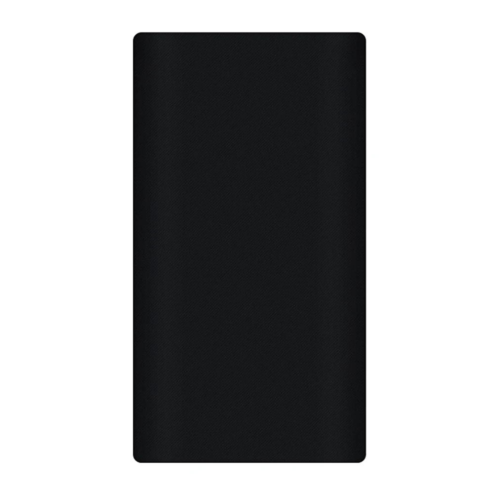 Силиконовый защитный чехол для внешнего аккумулятора, чехол для Xiao mi, 10000 мА/ч, внешний аккумулятор, 2 аксессуара, Капа caso capinha - Цвет: Black
