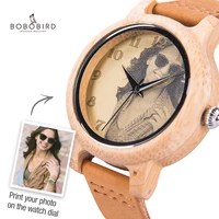 BOBO BIRD-reloj de madera grabado personalizado para hombre y mujer, regalo de cumpleaños, aniversario para marido, novio, amor, papá, mamá, amiga