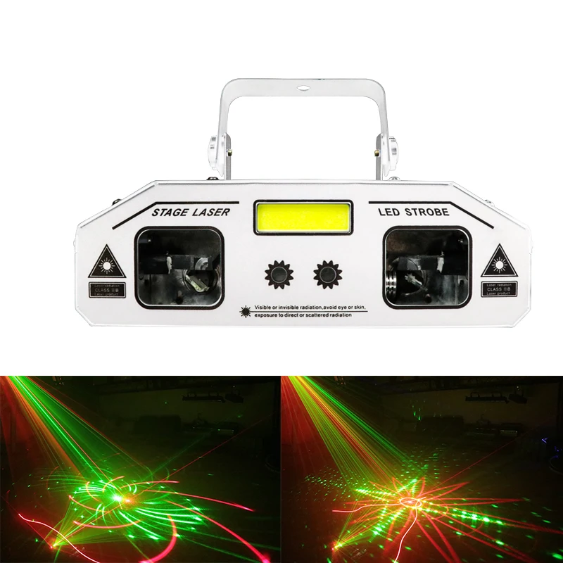 

3in1 Effect Laser Light DJ Disco Club Patterns Projector Home Party Holiday lighting