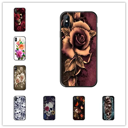 Skull rose Phone Case for iPhone 11 Pro XS Max XR 8 7 6 6S Plus X 5S SE 2020 | Мобильные телефоны и аксессуары