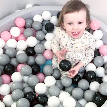 

100pcs/lot Balls For Dry Pool Pink White Soft Plastic Water Pool Ocean Wave Ball Baby Funny Toys Stress Outdoor Fun Sports Game