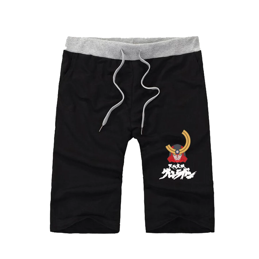 

anime Tengen Toppa Gurren Lagann shorts Men Casual Summer Short Sweatpants teenagers cotton Short Pants Elastic Waist shorts