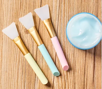 

Silica Gel Facemask Brush Silica Gel Brush Soft Head DIY Facial Mask Mixing Stick Docile DIY Self-Made Facemask Beauty Tool