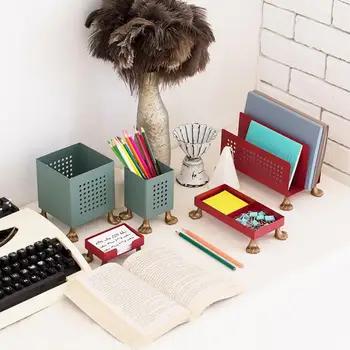 

Creative Organizer Desktop Office Storage Box Nordic ins Personalized Business Card Case Holder Container office Stationery