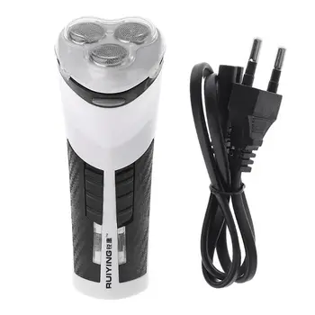 

3D Rotary Cordless Rechargeable Men Electric Shaver Razor Beard With Flashlight