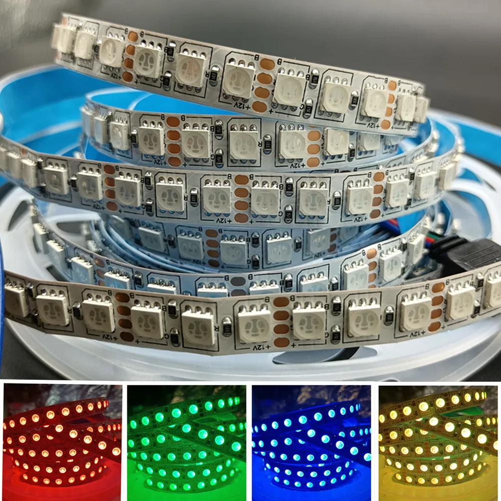 

DC12V 24V RGBW RGBWW RGB Color 5050 LED Strip Tape 600LED/5M 120leds/M White 6000K /Warm White 3000K 4000K Neutral White RGB