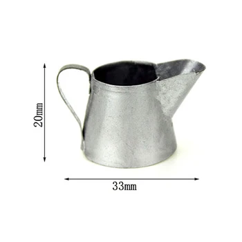 

1PCS Mini Iron Watering Can Garden Miniature Decoration For Children Kids Dolls Acces Dollhouse Miniature Furniture Toys