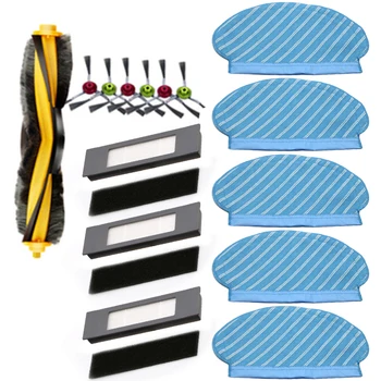 

Filter Brush Mop Cloth Replace For Ecovacs Deebot Ozmo 920 /950 Vacuum Cleaner Side Brushes Roller Brush Sponges Kit Home Clean