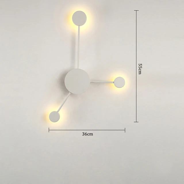 Настенный светильник для гостиной, скандинавский простой современный индивидуальный Креативный светодиодный настенный светильник для спальни, прикроватный светильник, роскошные лампы - Цвет абажура: 1
