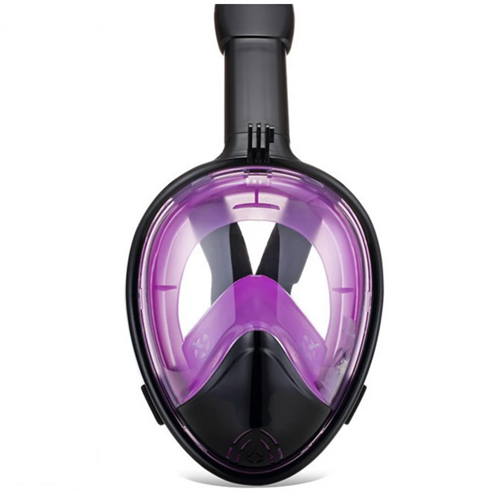 black purple SABOLAY профессиональная маска для дайвинга для взрослых, для детей, для дайвинга, плавания, подводного плавания, водонепроницаемая маска для плавания с панорамным видом, для подводного плавания - Цвет: black purple