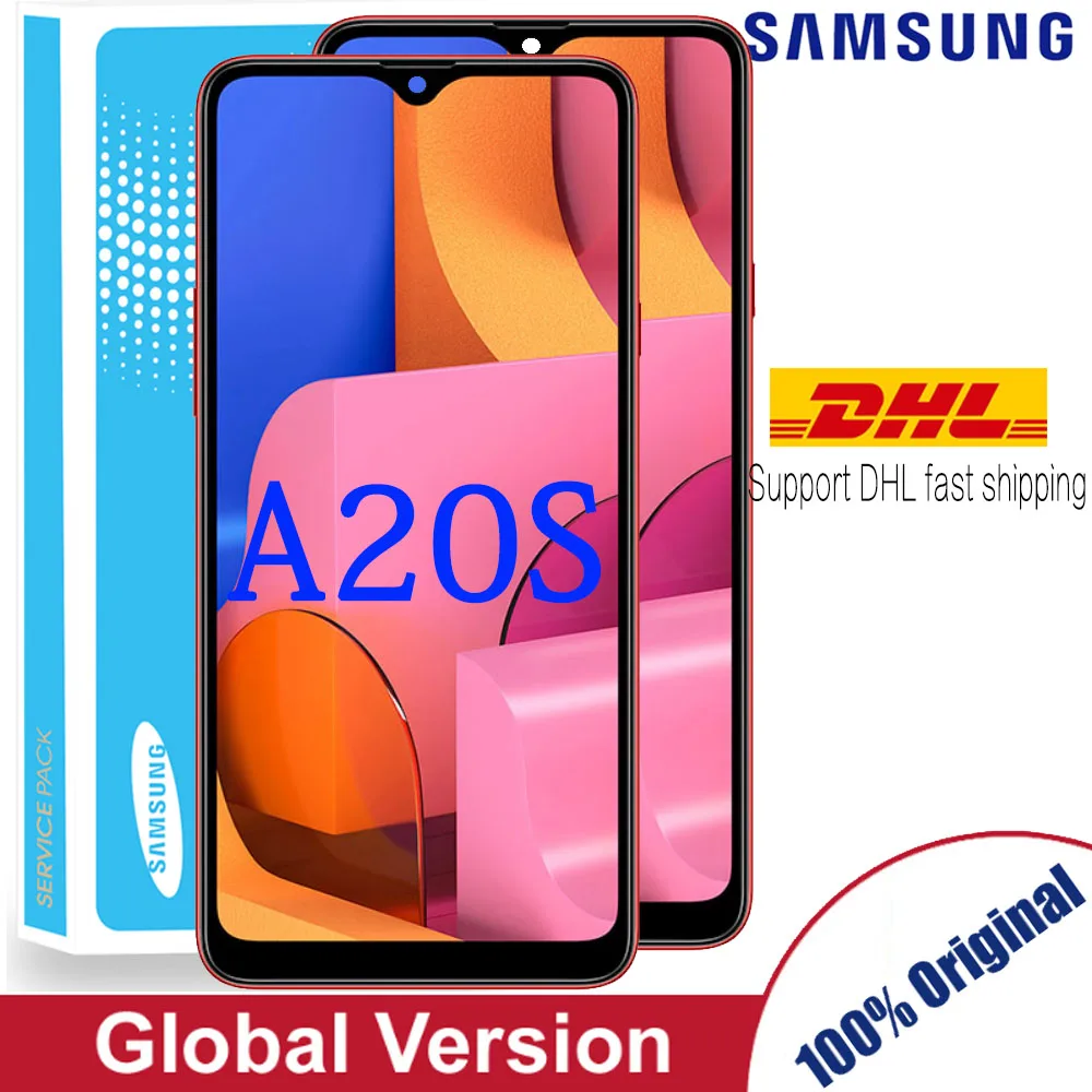 Сменный ЖК-дисплей 6 5 дюйма для SAMSUNG Galaxy A20s сенсорный экран с дигитайзером и